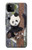 W3793 Cute Baby Panda Snow Painting Hard Case and Leather Flip Case For Google Pixel 5A 5G