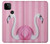 W3805 Flamingo Pink Pastel Hard Case and Leather Flip Case For Google Pixel 5A 5G