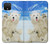 W3794 Arctic Polar Bear in Love with Seal Paint Hard Case and Leather Flip Case For Google Pixel 4