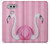 W3805 Flamingo Pink Pastel Hard Case and Leather Flip Case For LG V20
