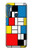 W3814 Piet Mondrian Line Art Composition Hard Case and Leather Flip Case For Motorola One Fusion+