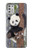 W3793 Cute Baby Panda Snow Painting Hard Case and Leather Flip Case For Motorola Moto G Stylus (2021)