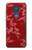 W3817 Red Floral Cherry blossom Pattern Hard Case and Leather Flip Case For Motorola Moto G Play (2021)