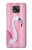 W3805 Flamingo Pink Pastel Hard Case and Leather Flip Case For Motorola Moto G Power (2021)