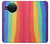 W3799 Cute Vertical Watercolor Rainbow Hard Case and Leather Flip Case For Nokia X10