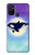 W3807 Killer Whale Orca Moon Pastel Fantasy Hard Case and Leather Flip Case For OnePlus Nord N100