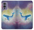 W3802 Dream Whale Pastel Fantasy Hard Case and Leather Flip Case For OnePlus 9