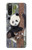 W3793 Cute Baby Panda Snow Painting Hard Case and Leather Flip Case For Sony Xperia 10 III