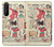 W3820 Vintage Cowgirl Fashion Paper Doll Hard Case and Leather Flip Case For Sony Xperia 1 II