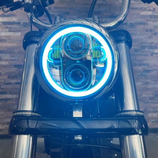 PROGLOW™ 5.75" MOTORCYCLE LED HEADLIGHT WITH COLOR CHANGING HALO