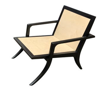 Profile image of a Klismos lounge chair, klismos style,  MCM, Mid-century lounge chair, Greek, designer, Klismos, in the manner of robsjohn-gibbings