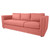 The Medellian Castillian Coral Chenille Upholstered Sofa