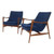 Pair of lounge chairs, lounge chair, lounge chair, chair, Mid Century lounge chair, designer lounge chair, in the style of Ib Kofod-Larsen