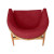 Top image, lounge chair, red chair, modern, mcm, living room furniture, luxury home goods