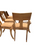 rear view image, set of 6 chairs, klismos chairs, solid wood, dining room furniture