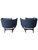 Rear image, lounge chair, club chair, blue chair, mcm, mid century furniture, home furnishing