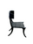 Profile image, dining chair, matte black dining chair, klismos chair, greek chair, unique dining chair, mcm furniture