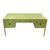 Front image, desk, green lacquered finish desk, mid century style desk, home office furniture