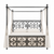 The Medellin Toledo Canopy Bed Cal/Eastern King