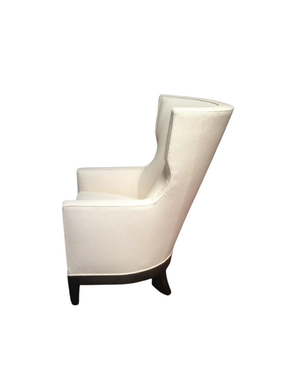 Profile image, modern wing chair, modern wingback chair, wingback chair, upholstered chair, modern upholstered chair