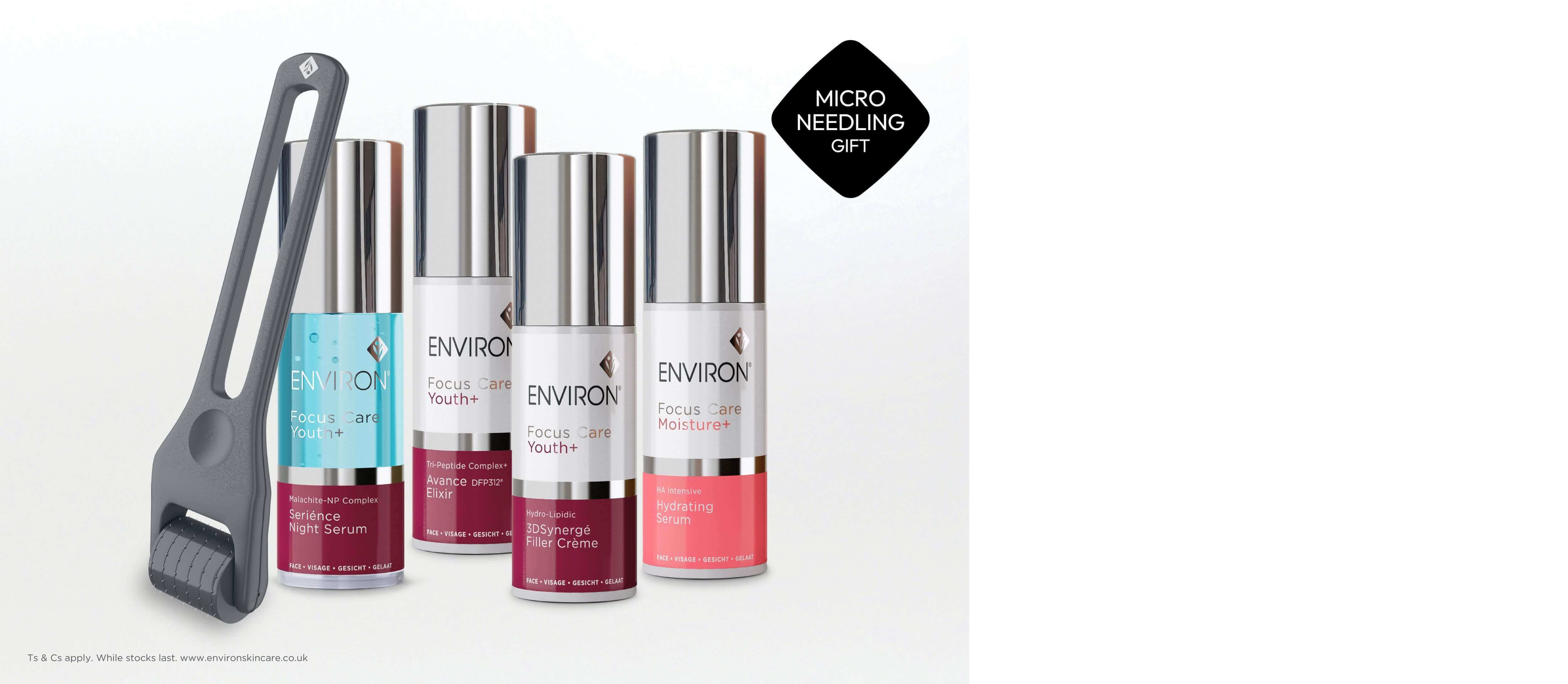 Environ serums and micro-needling roller
