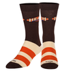 "HEATH STRIPES" MEN'S LICENSED NOVELTY CREW FOLDED SOCKS