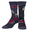 "NARUTO ITACHI" MEN'S LICENSED NOVELTY CREW STRAIGHT SOCKS