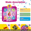 LIGHT UP MUSICAL DANCE MAT FOR KIDS 3-12 YEARS OLD WITH 6 GAME MODES