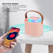 PORTABLE MULTIFUNCTIONAL WIRELESS MINI KARAOKE MACHINE WITH STEREO SOUND AND RGB LIGHT