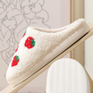 Cute & Comfy Strawberry Pattern Cozy Slippers