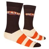 "HEATH STRIPES" MEN'S LICENSED NOVELTY CREW FOLDED SOCKS