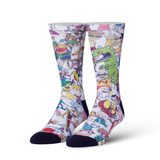 "90'S SQUAD" MEN'S LICENSED NOVELTY CREW STRAIGHT SOCKS