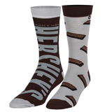 "HERSHEYS BARS" MEN'S LICENSED NOVELTY CREW STRAIGHT SOCKS