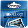 Personna Tri-flexxx 3-Blade Cartridge Refills, (Fits Sensor Razors), 4 CT