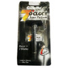 Gillette 7 O'clock Super Platinum Double Edge Razor + 2 Refill Cartridges, (Fits All Double Edge Blades)