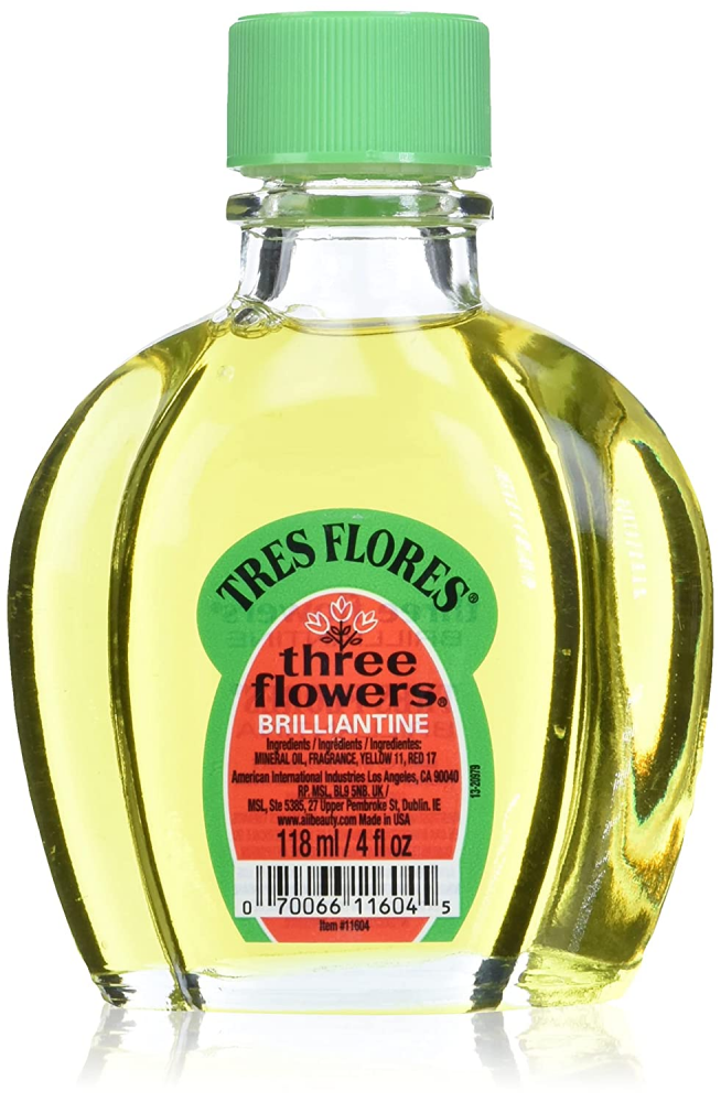 Tres Flores Three Flowers Brilliantine Hair Oil, 4 OZ - Nationwide