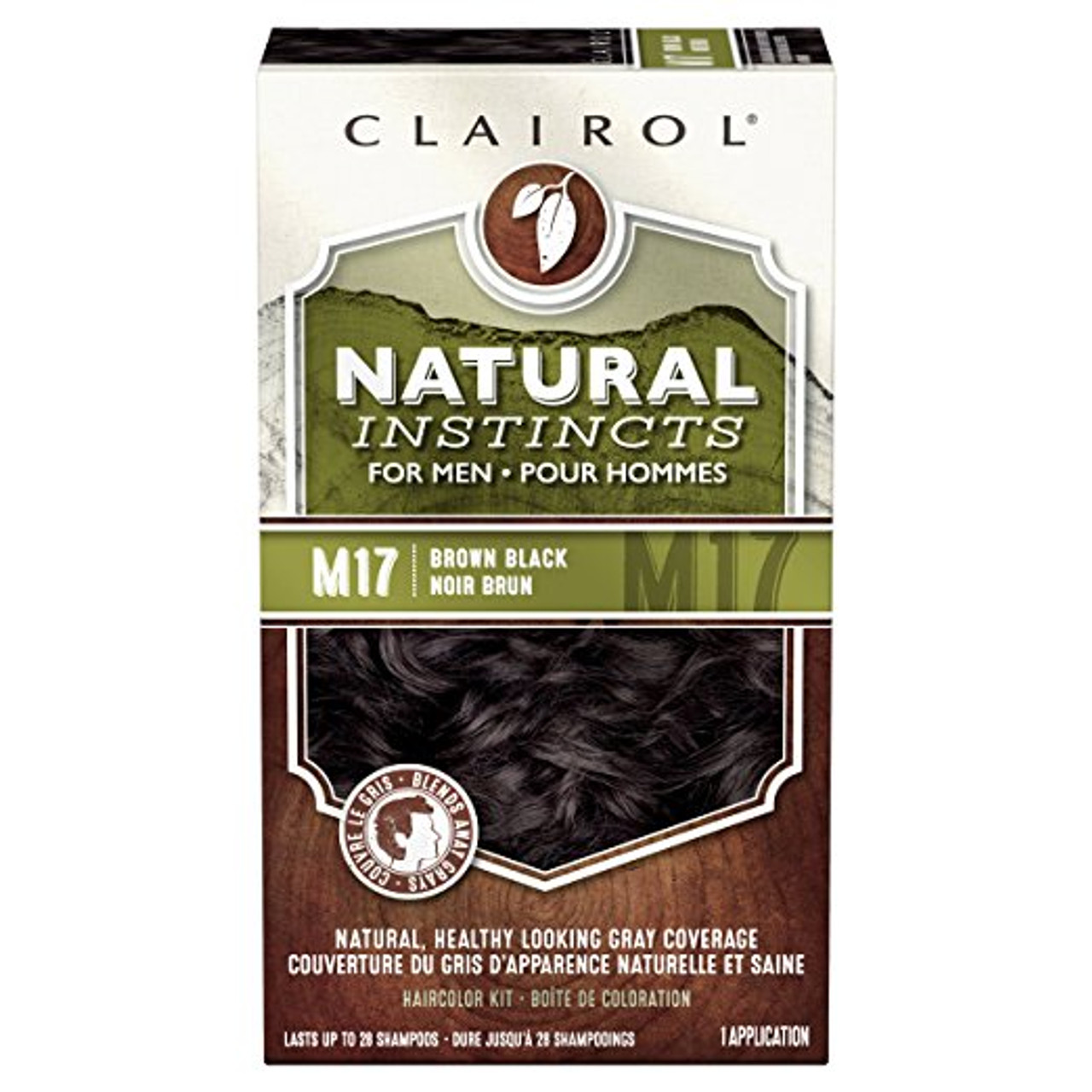 Clairol Natural Instincts For Men Long Lasting Hair Color M17