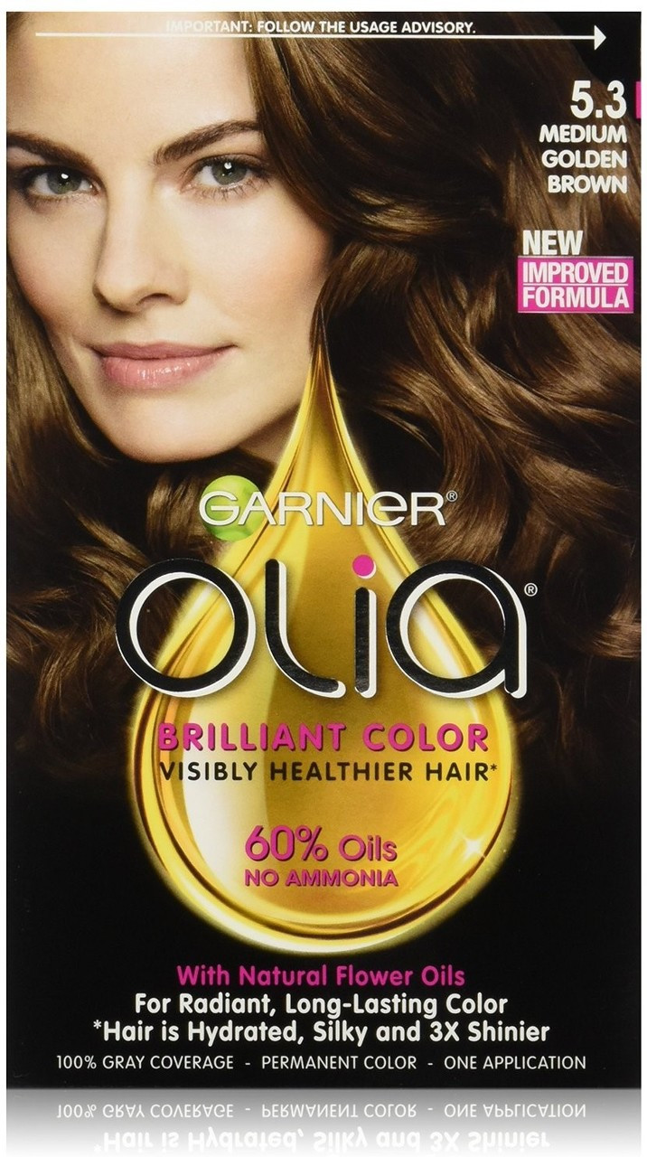 Garnier Olia Oil Powered Permanent Haircolor Kit 5 3 Medium Gold