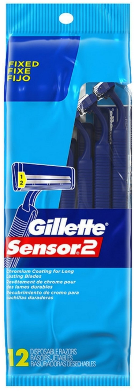 rasoir gillette sensor 2 lames