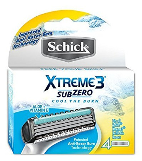 Schick Xtreme3 Subzero Refill Cartridge, 4 ct, 1 PK