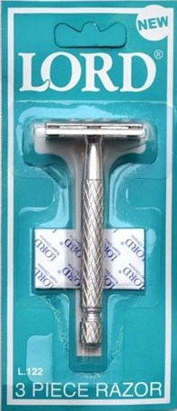 Lord Double Edge Safety 3-Piece Razor(Holds All Double Edge Blades
