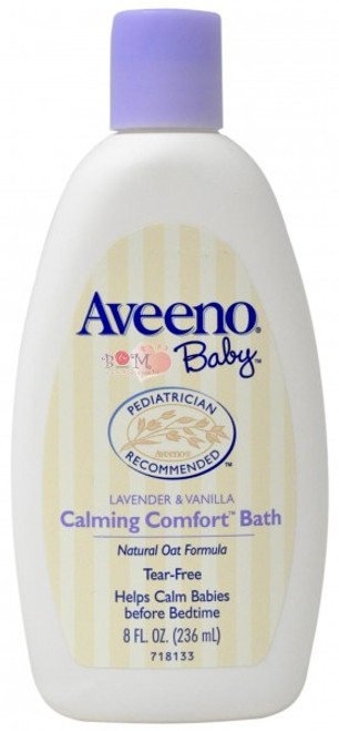 Aveeno Baby Calming Comfort Bath Lavender Vanilla 8 Oz