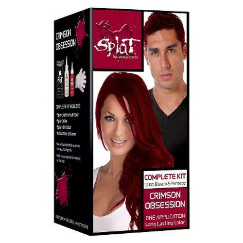 Splat Complete Color Bleach Peroxide Hair Color Kit Crimson