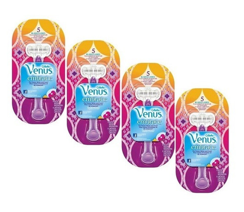 Gillette Venus Embrace Razor Disposable Razor, 4 PACKS