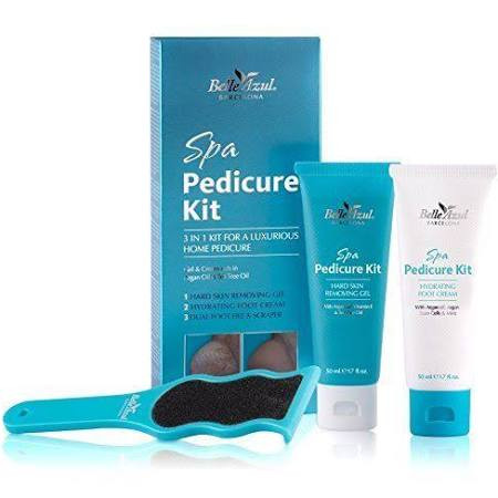 Belle Azul 4-in-1 Spa Pedicure Kit with Argan Oil & Tea Tree
