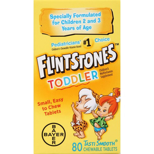 Flintstones Toddler Multivitamin Chewable Supplement Tablets, 80 ct. Flintstones Toddler Multivitamin Chewable Supplement Tablets, 80 ct.