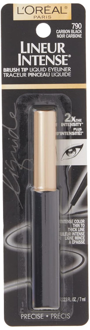 L'Oréal Lineur Intense Brush Tip Liquid Eyeliner, 790 Carbon Black, 0.23 fl oz L'Oréal Lineur Intense Brush Tip Liquid Eyeliner, 790 Carbon Black, 0.23 fl oz