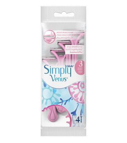 venus ③ Gillette Simply Venus 3-Blade Disposable Razors, 4 ct - Nationwide