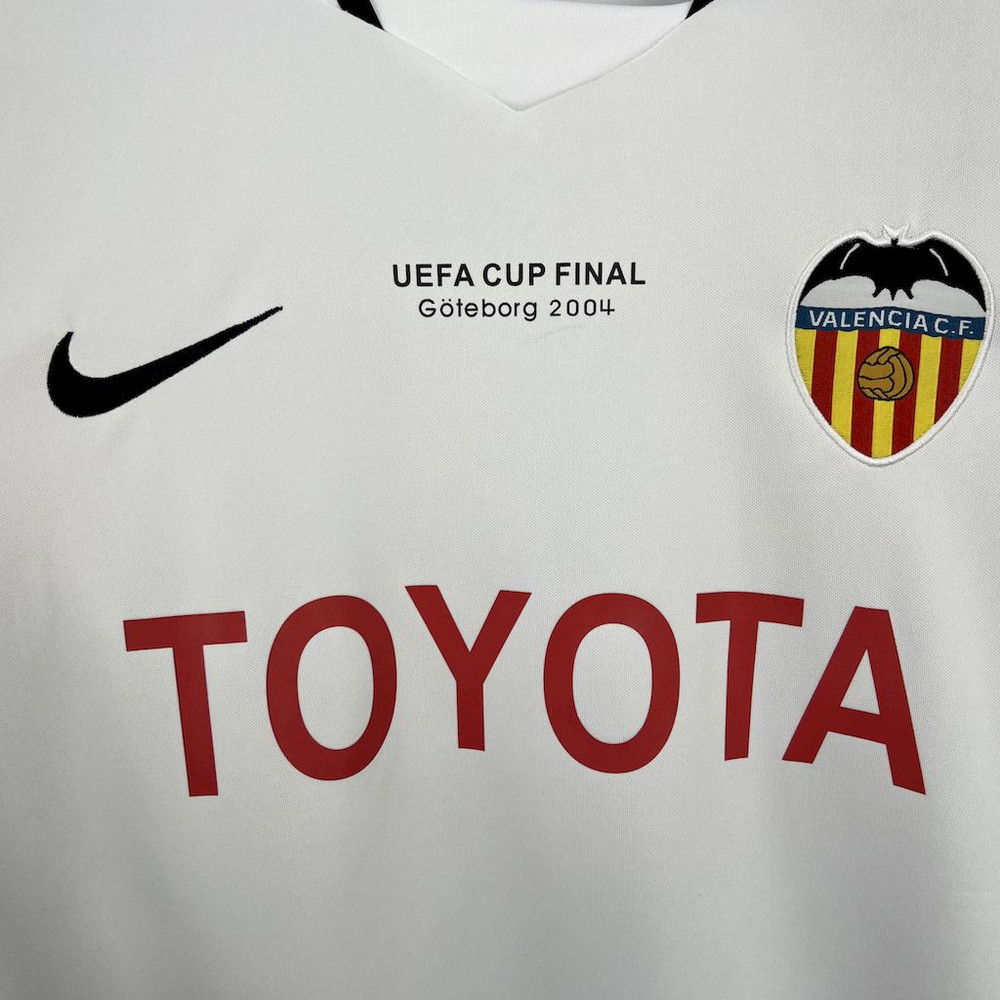 Valencia CF 2003/04 UEFA Cup Final Home Retro Jersey