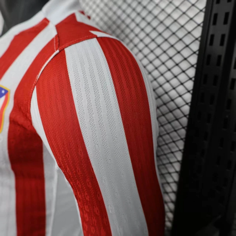 Atletico Madrid Home Player Version 2025/26 Long Sleeve